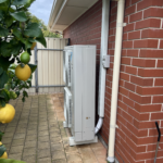 New Daikin FDYAN160A-C2V 16kW ducted reverse cycle air conditioning outdoor unit installed by Morphett Air at a home in Seacombe Gardens.