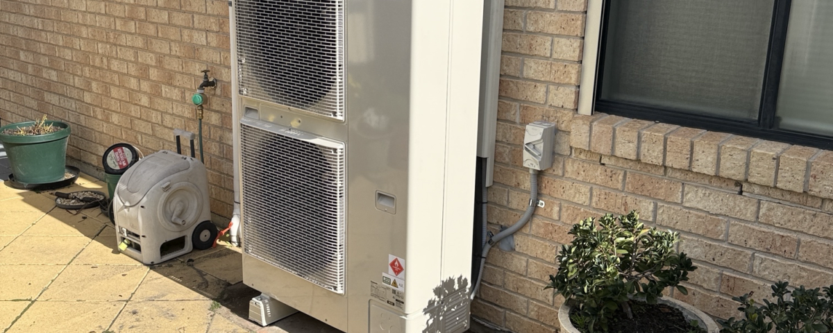New Panasonic 18kW ducted air conditioning outdoor unit installed at a home in Fulham Gardens.